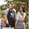 MoonWorks® BBQ Apron for Men with Saying "Hier grillt der