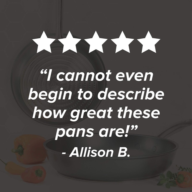 Anolon Accolade Hard Anodized Nonstick Fry Pan/Skillet, 8 Inch, Gray