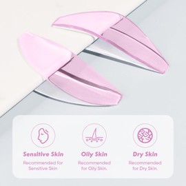 Lomansa Lash Lift Pads, Lash Lift Rods Korean, Only for Perming No.1 Flat Ultra Thin and Sticky, Multiple Use as Eye Patches or Eyelash Lift Tape for Salon (Rose)