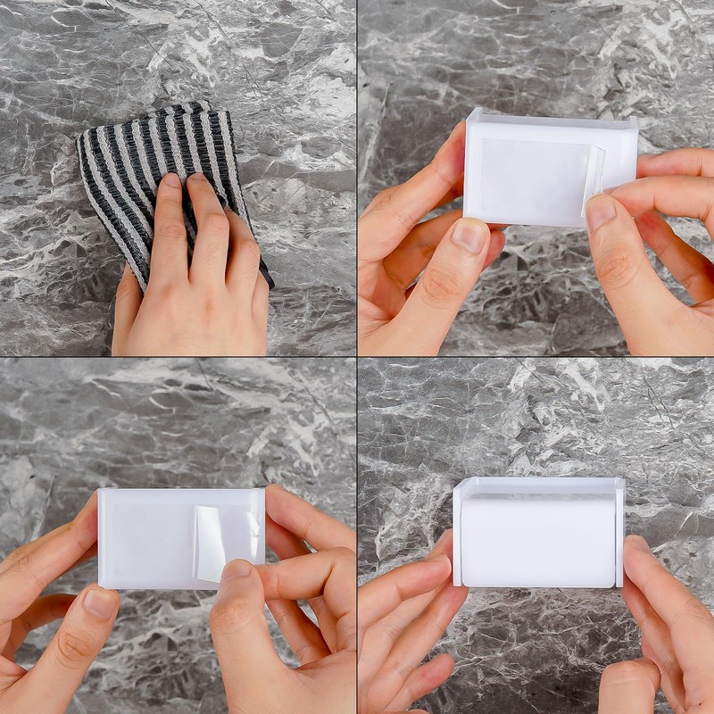 2 Pack Toothbrush Holder Wall Mounted with Cover for Bathroom,