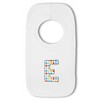 Blue Dotty Alphabet Letter E - Baby Pullover Bib