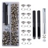 KINDPMA 120 Sets Eyelet Punch Kit 6mm Eyelets and Punch