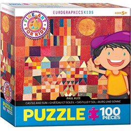 EuroGraphics Castle and Sun by Paul Klee 100-Piece Puzzle, Multi