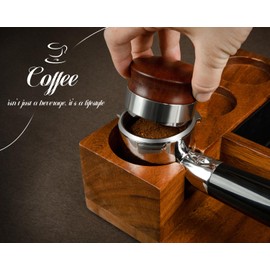 Beyeazero 𝟓𝟒𝐦𝐦 𝐁𝐨𝐭𝐭𝐨𝐦𝐥𝐞𝐬𝐬 𝐏𝐨𝐫𝐭𝐚𝐟𝐢𝐥𝐭𝐞𝐫 - Includes Precision Filter Basket - Fits Breville Barista Express and 54mm Breville Machines， Black