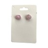 Gemstone Chip Stud Earrings, 1x1cm, Rose Quartz