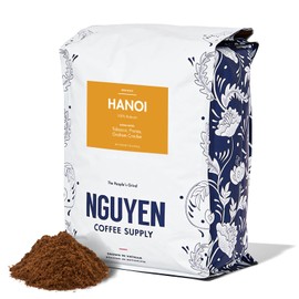 Nguyen Coffee Supply - Hanoi Robusta: Dark Roast Premium Ground Coffee Beans, Vietnamese Single Origin, Direct Trade, Low Acid with High Caffeine Content, Roasted in Brooklyn [5 lb Bag]