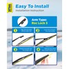 5 PLUS® 12 Inch Rear Wiper Blade Replacement for Nissan