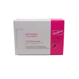Depileve Box Classic Stripes 7.5 x 23 cm, 400 pieces.