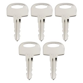 EMSea 5PCS Ignition Key 701 45501 105-1790 3CX Compatible with Ditch Witch JCB Heavy Equipment 410SX AT60 FX50 FX60 JT9, 46.8x26.2mm