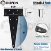 12 Inch T-Strap Gate Hinges, Shed Barn Door Hinges Heavy