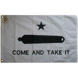 "Flags & Signs" 2x3 Embroidered Come Take It Cotton Flag Banner w/ a-1-3884
