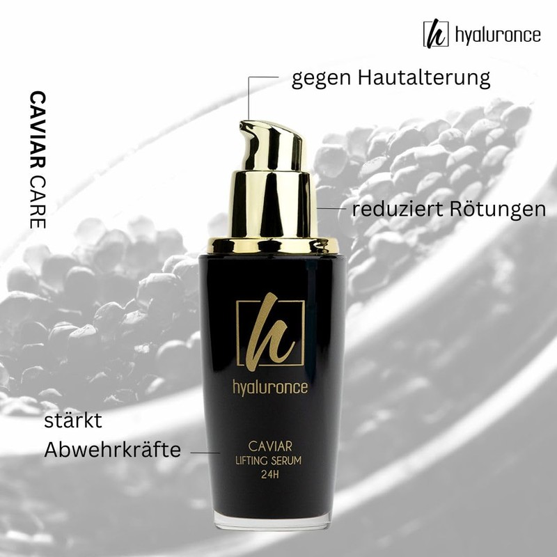 hyaluronce Caviar Lifting Serum 30 ml, Facial Serum with Caviar,