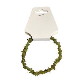 VIE Gemstone Chip Stretch Bracelet, Peridot