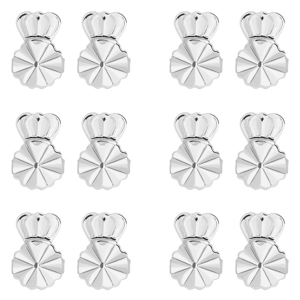 Earring Backs for Droopy Ears,18K Sterling Silver Earring Backs for