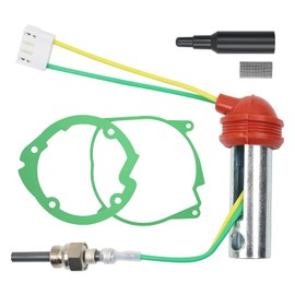 MaxEarn 5Pcs 12V 5KW Auxiliary Heater Ceramic Glow Plug Set, Air Diesel Parking Heater Repair Kit with Pin Glow Plug + 2 Gaskets + Filter, for Webasto Eberspacher Car Truck Boat Heater