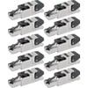 Telegärtner J00026A2000 Field Assembled RJ45 Connector for AWG24/1-AWG22/1, AWG27/7-AWG22/7 (10,