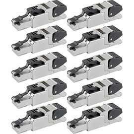 Telegärtner J00026A2000 Field Assembled RJ45 Connector for AWG24/1-AWG22/1, AWG27/7-AWG22/7 (10, 1 Plug)