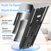 VAGUDE Push to Open Drawer Slides 1 Pair Full Extension