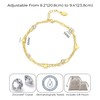 Philip Jones Gold Plated Layered Star Anklet Created with Zircondia®