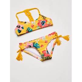 Kanu Surf Traje de baño Deportivo de 2 Piezas con Cuello en V para niña, Brooke Mango, 4