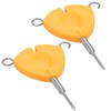2Pcs Portable Fishing Bait Needle Hook Knot Puller Fishing Baiting