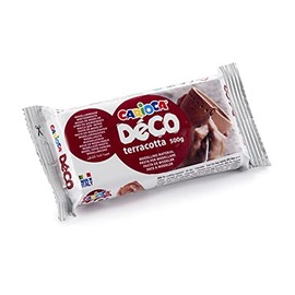 Carioca 30996/21 Modelling Clay 500 g for Ceramic and Modelling Compound Terracotta 24pc (S) – Compounds for Ceramic and Model (Modelling Clay, Terracotta, 500 g, 340 mm, 240 mm, 150 mm)