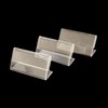 JIHUOO 15 Pcs 2 x 4cm Clear Acrylic Card Display