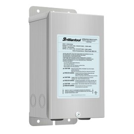 BRILLIANTOOL 100W Stainless Steel Casing Pool Light Transformer, Convert 120VAC to 12V/13V/14V AC Multi-tap, Weatherproof Transformer, Intended for Pool/Spa Lights and Landscape Lighting (100, Watts)