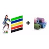 RIVERSOFY Kit 5 Ligas D Resistencia + 1 Tapete D