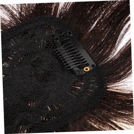 Healeved Hair Topper Ballet Hairpiece Human Hair Topper Wiglet Thin Cover Easy Clip