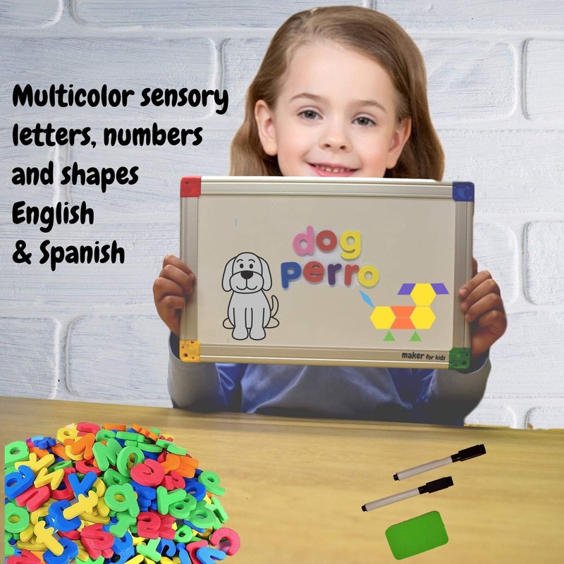 291Pcs ABC Magnets Board Magnetic Letters Numbers and Shapes Maker