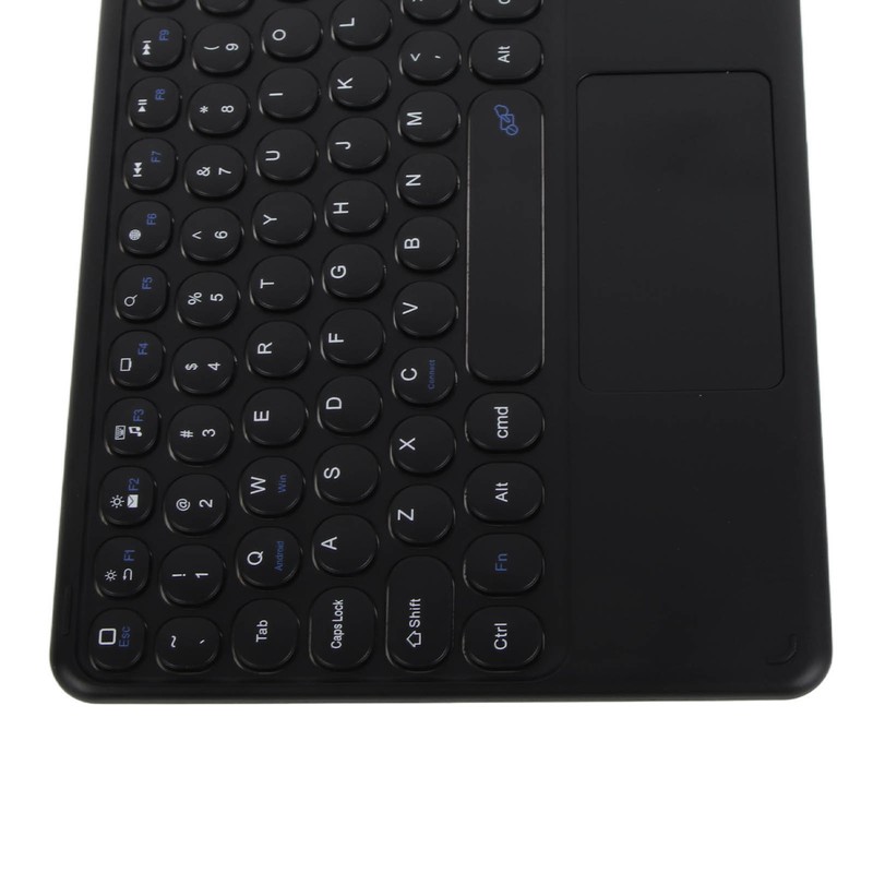 Wireless Keyboard 10in Round Keycap Touchpad Function Portable Widening Enlarging