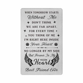 FALOGI Dog Cat Memorial Gifts, Pet Sympathy Card, Sympathy Card for Loss of Pet, In Memory of Dog Cat Gifts