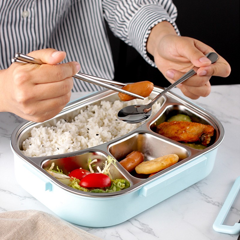 Bento Lunch Box Leak Proof 4 Compartment Bento Box with