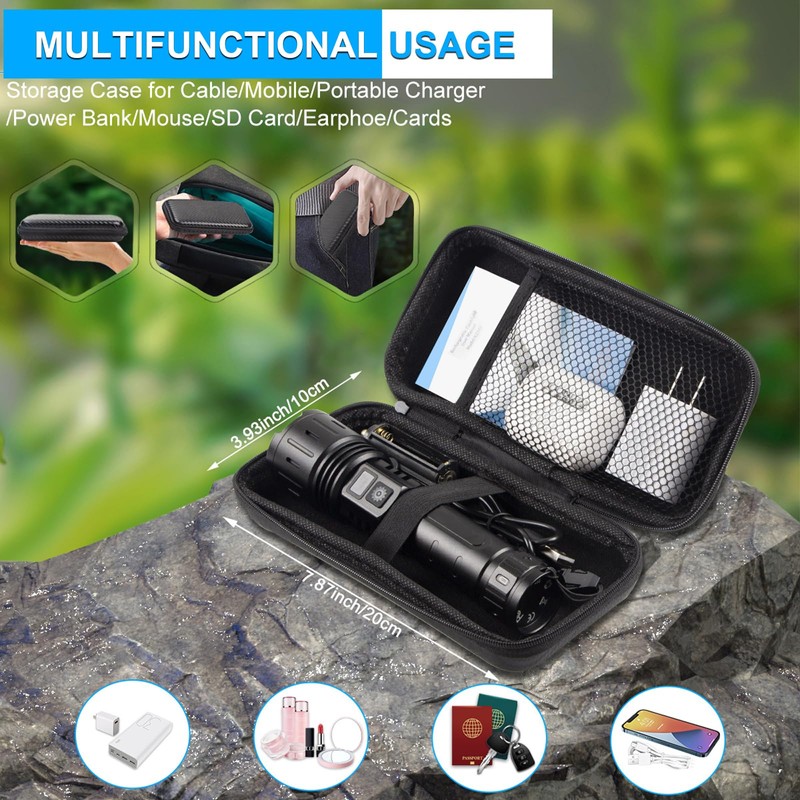 MOREVAC Rechargeable LED Flashlights High Lumens, High Lumens & 1500