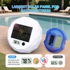 Pool Thermometer Floating Large Backlit LCD for Easy Read,Digital Pool