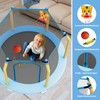 Skepphlay 55" Trampoline for Kids, Mini Trampoline Indoor with Basketball