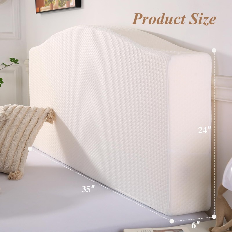 Gpround Dorm Headboard Portable Cushion Bed Mattress Gap Filler Memory