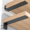 Heavy Duty Metal Shelf Brackets 6-Inch, Set of 4, Modern