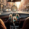 Dream Catcher for Car,Handmade Knitted Boho Car Mirror Hanging Accessories