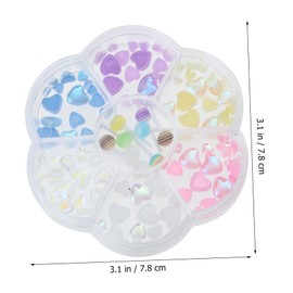 Housoutil Decorative Nail Art Charms Set Heart and Lollipop Designs for DIY Manicure Nail Gems and Accessories for Unique Art Creations