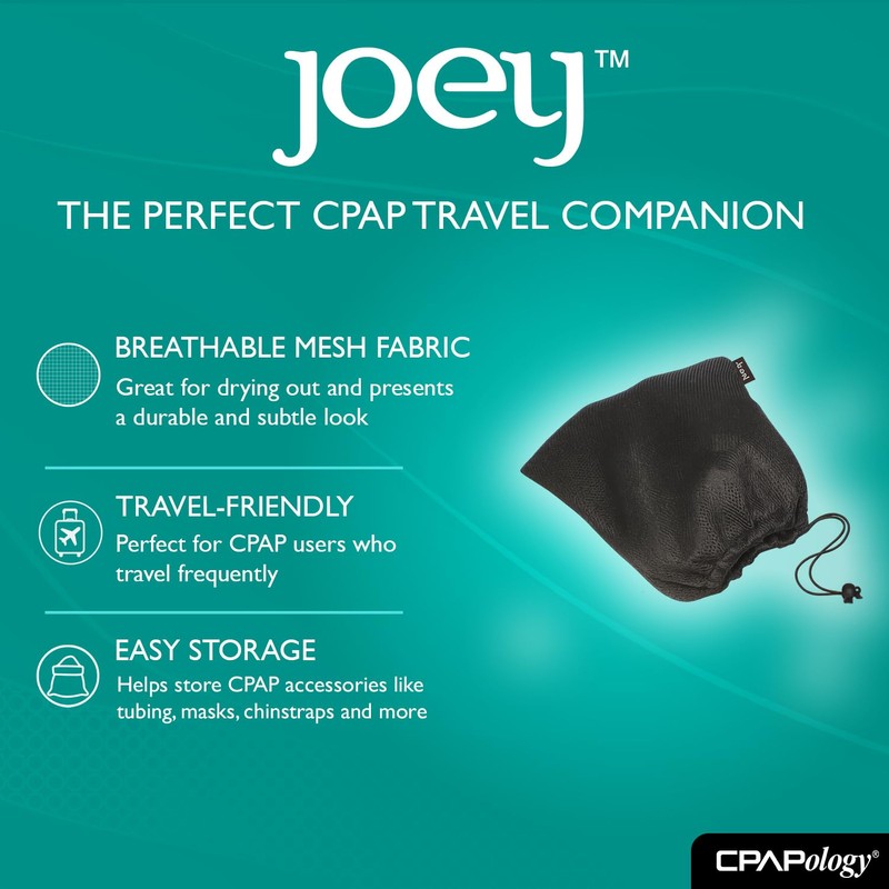 CPAPology Joey CPAP Accessory Pouch | Great For Storage &