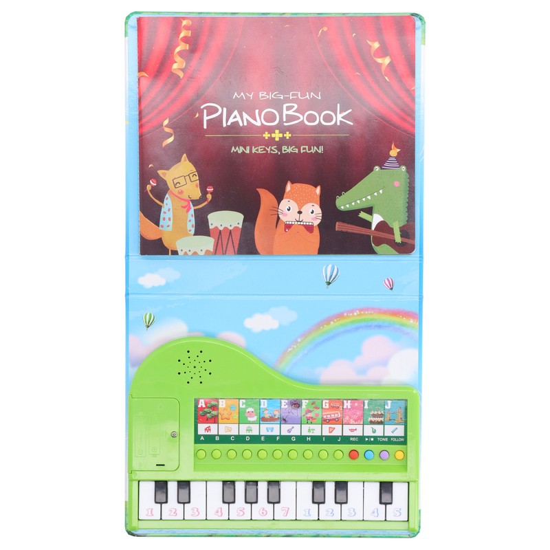 Piano Toy Book Educational Recording Function Kids Gift Toddler Musical