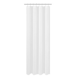 N&Y HOME Fabric Shower Curtain Liner Extra Long Stall Size 48 x 84 inches, Hotel Quality Washable White Shower Liner, 48x84
