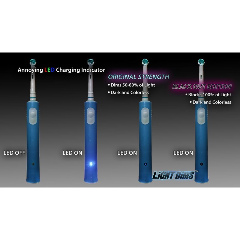 LightDims Black Out Edition - Light Blocking LED Covers/Light Dimming