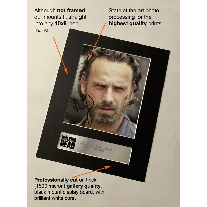 Norman Reedus, Daryl Dixon Signed Mounted Photo Display The Walking