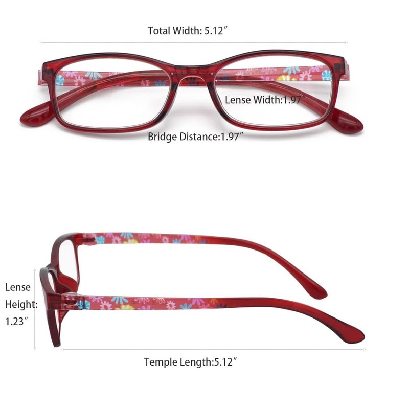 Mcoorn Lightweight Flexible Computer Blue Light Blocking Small Face Reading