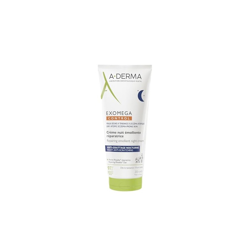 ADERMA Exomega Control Crema Emoliente Anti-comezn Nocturna para Pieles Secas