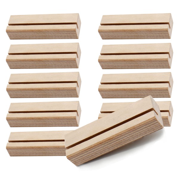 BO LIFE Pack of 10 Wooden Photo Holders / Card
