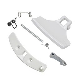 Washing Machine Door Handle Latch Kit White Compatible With Electrolux 4055186631